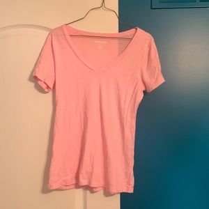 Old Navy Pink V-Neck Tee